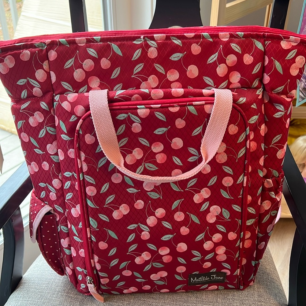 Matilda Jane Cherry 🍒 print cooler backpack NEW